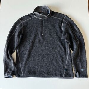 Kuhl Chianti Fleece Sweater Mens Large 1/4 Zip Pullover Hiking Sweatshirt Jacket